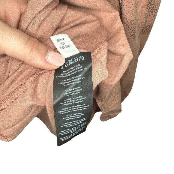 Merrell Knit Casual Midi Dress Burlwood Prism Print with Pockets Size Small - Picture 6 of 6